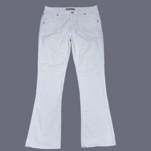 Rock & Republic EDIE Jeans for Women Size 12 White Jeans Flare & Wide Leg Jeans